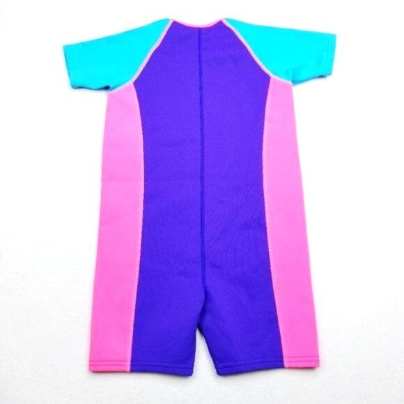 TYR Girls Solid Colorblock Thermal Swimsuit - Size 9/10 - NWT - Picture 4 of 6